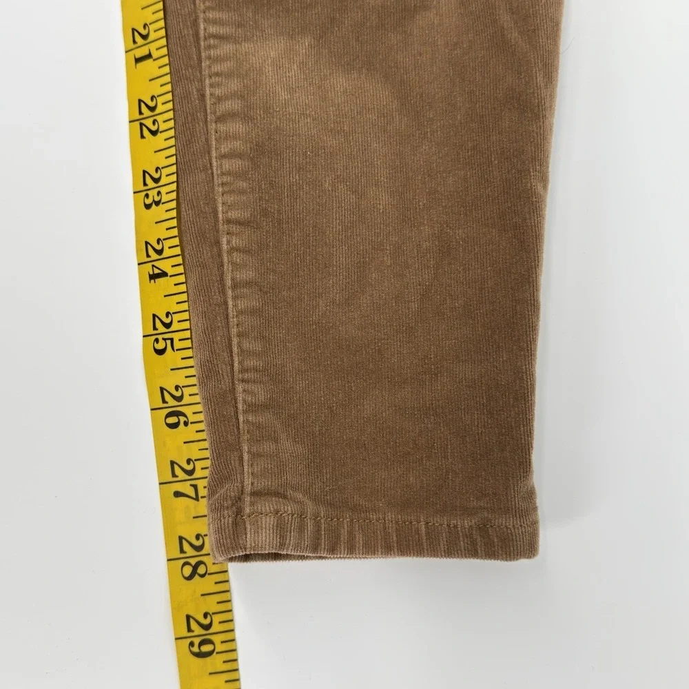 Kut From The Kloth Diana Skinny Corduroy Pants Brown Stretch Women's Size 00 Y2K